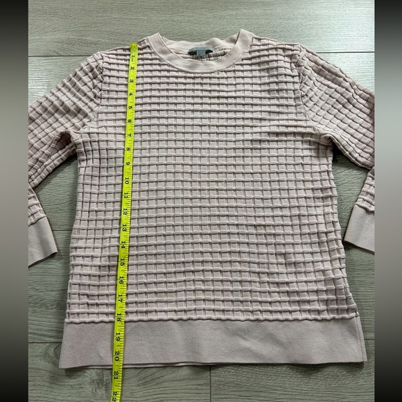 COS Waffle-Stitch Cotton Pink Sweater - Picture 8 of 8